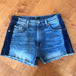 7 For All Mankind Shorts - Two-tone indigo!